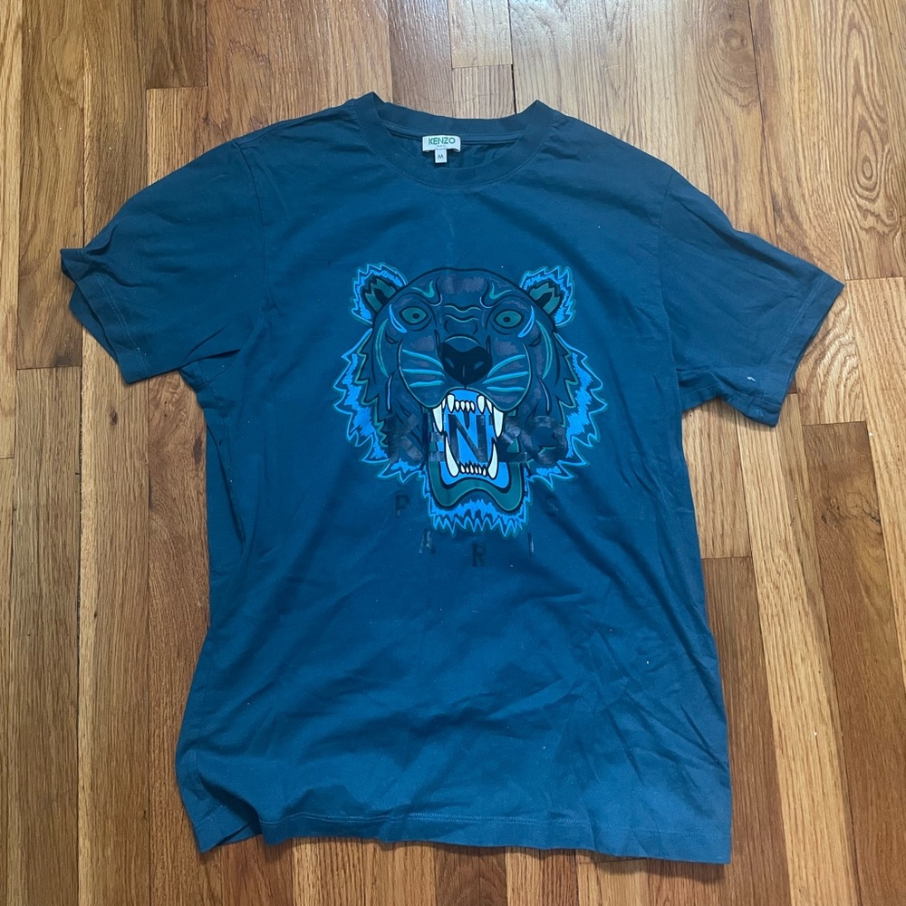 Blue Kenzo Tiger Paris Shirt